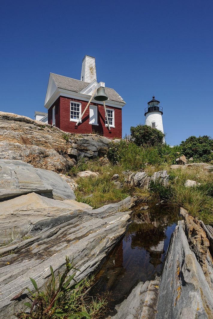 Pemaquid Point Lighthouse, Pemaquid, Maine, USA